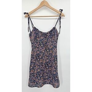 Whimsigoth Babydoll Dark Floral Dress Smocked Fairy Grunge Dark Cottage Concert